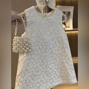 Cream Halter Sleeveless Sundress for Brides